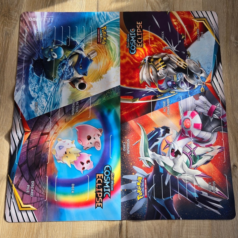 Pokemon - Sun & Moon Cosmic Eclipse Dual Playmat with Pokemon Zone 2019